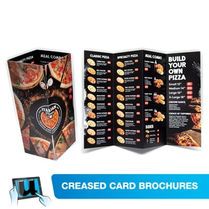 Creased Card Brochures