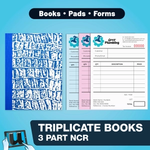 Triplicate 3 Part NCR Books