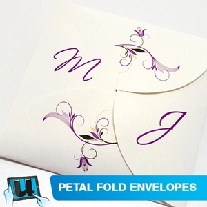 Printed Petal-Fold Envelopes