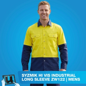 SYZMIK Industrial Long Sleeve Shirt ZW122 | Mens