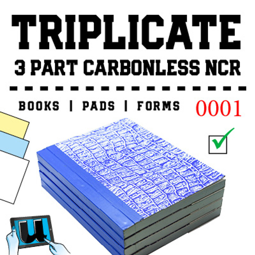 Triplicate 3 Part NCR Books