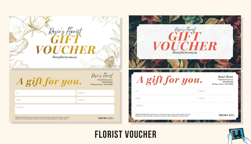 Gift Vouchers Cards Design udesignit.com.au