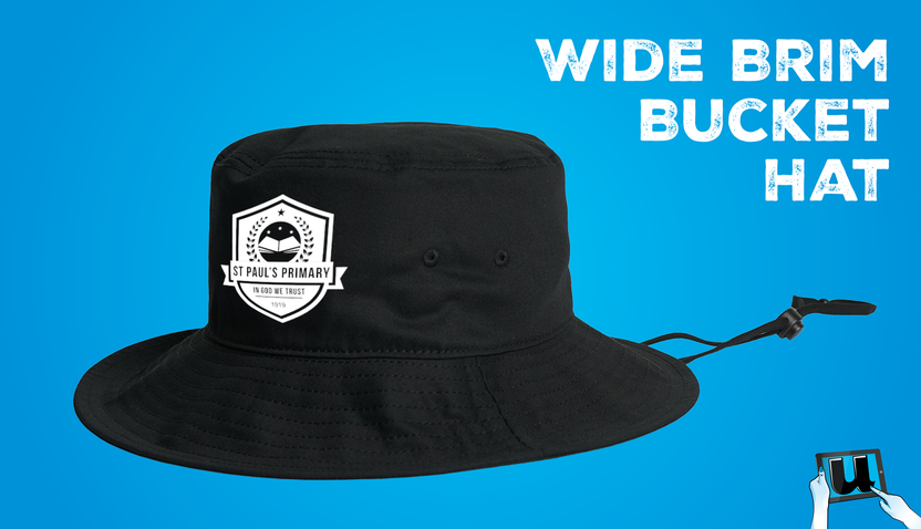 Wide Brim Bucket Hat