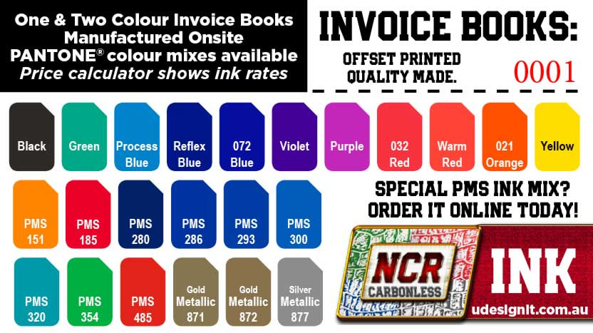 Duplicate 2 Part NCR Books 9