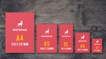 Note Pad Sizes 