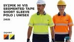 SYZMIK Hi Vis Segmented Tape Short Sleeve Polo ZH535 | Unisex