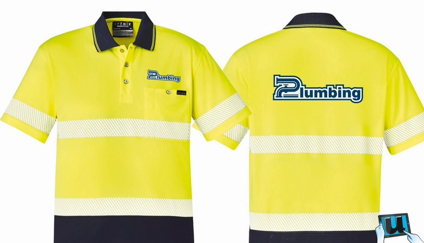 SYZMIK Hi Vis Segmented Tape Short Sleeve Polo ZH535 | Unisex