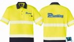 SYZMIK Hi Vis Segmented Tape Short Sleeve Polo ZH535 | Unisex