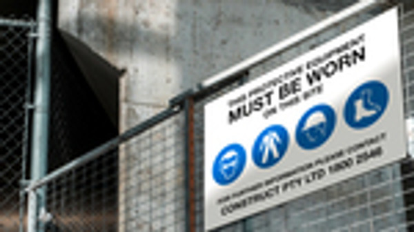 Worksite Safety Sign