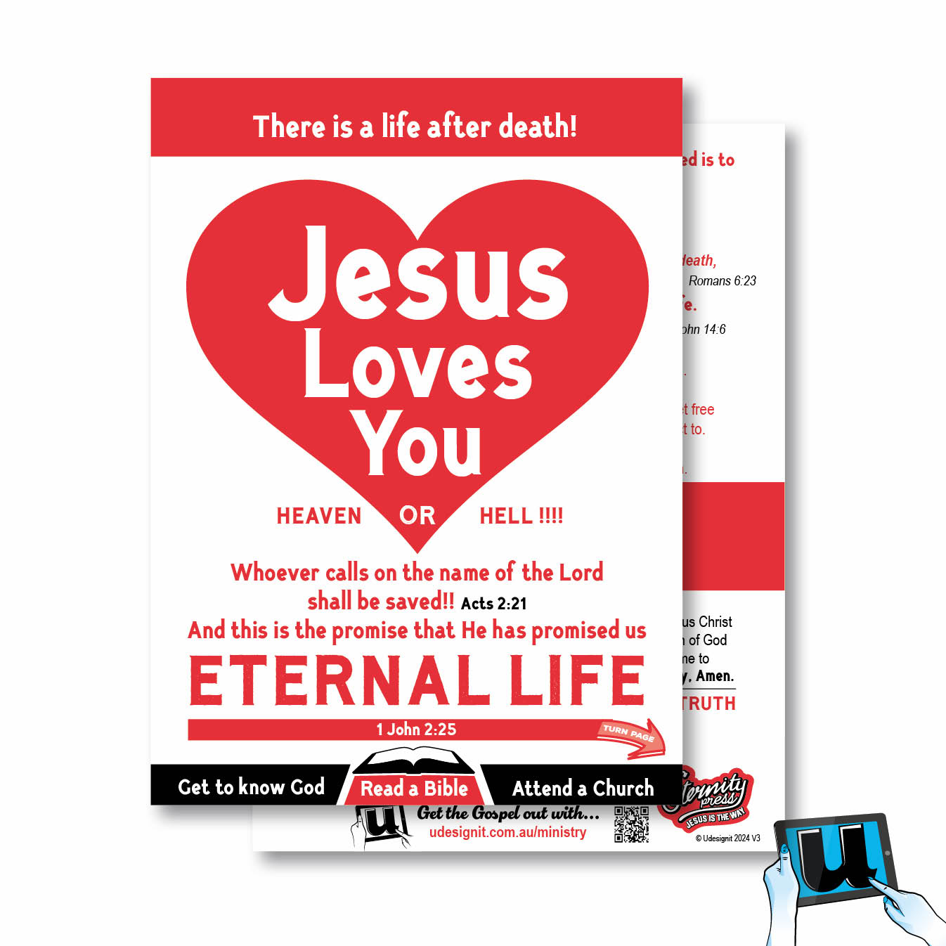 JESUS Loves You | 105 x 148 Flat