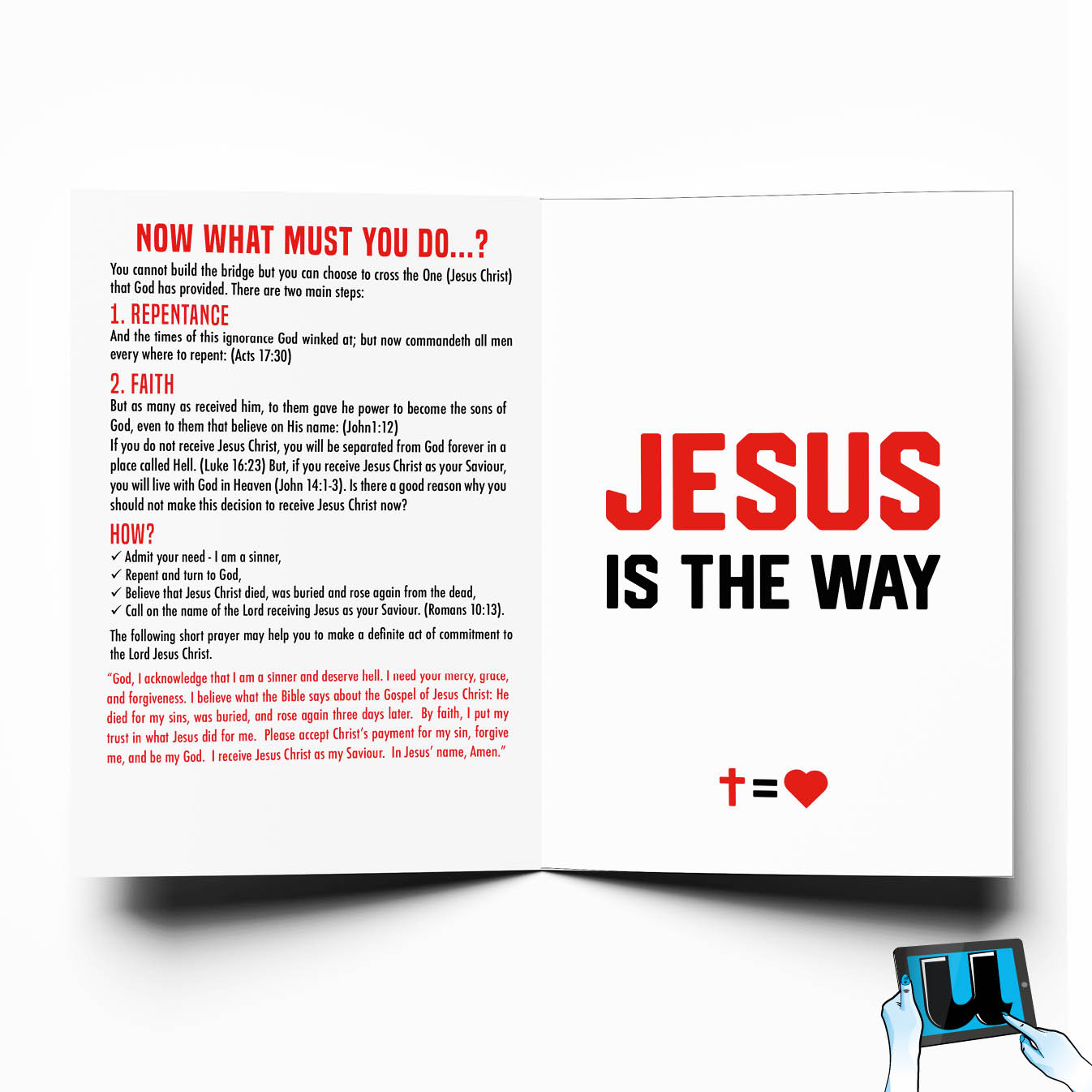 Jesus is The Way | 95 x 145 Folded