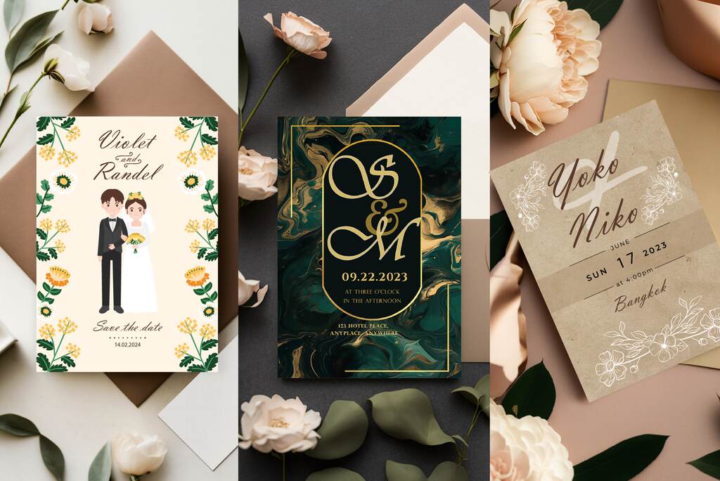 ขั้นตอนการออกแบบการ์ดเชิญงานแต่ง