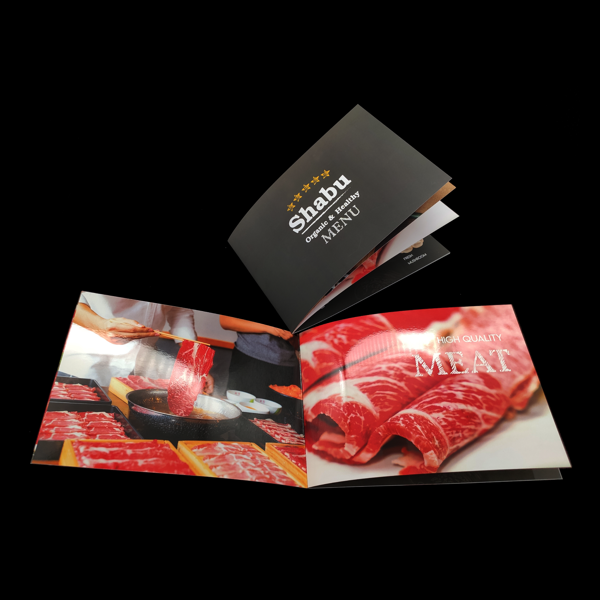 เมนูอาหารรูปเล่ม เย็บมุงหลังคา