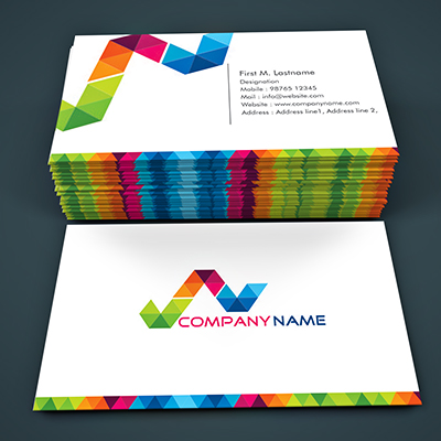 Business Cards (Fancy Card) - Template Only