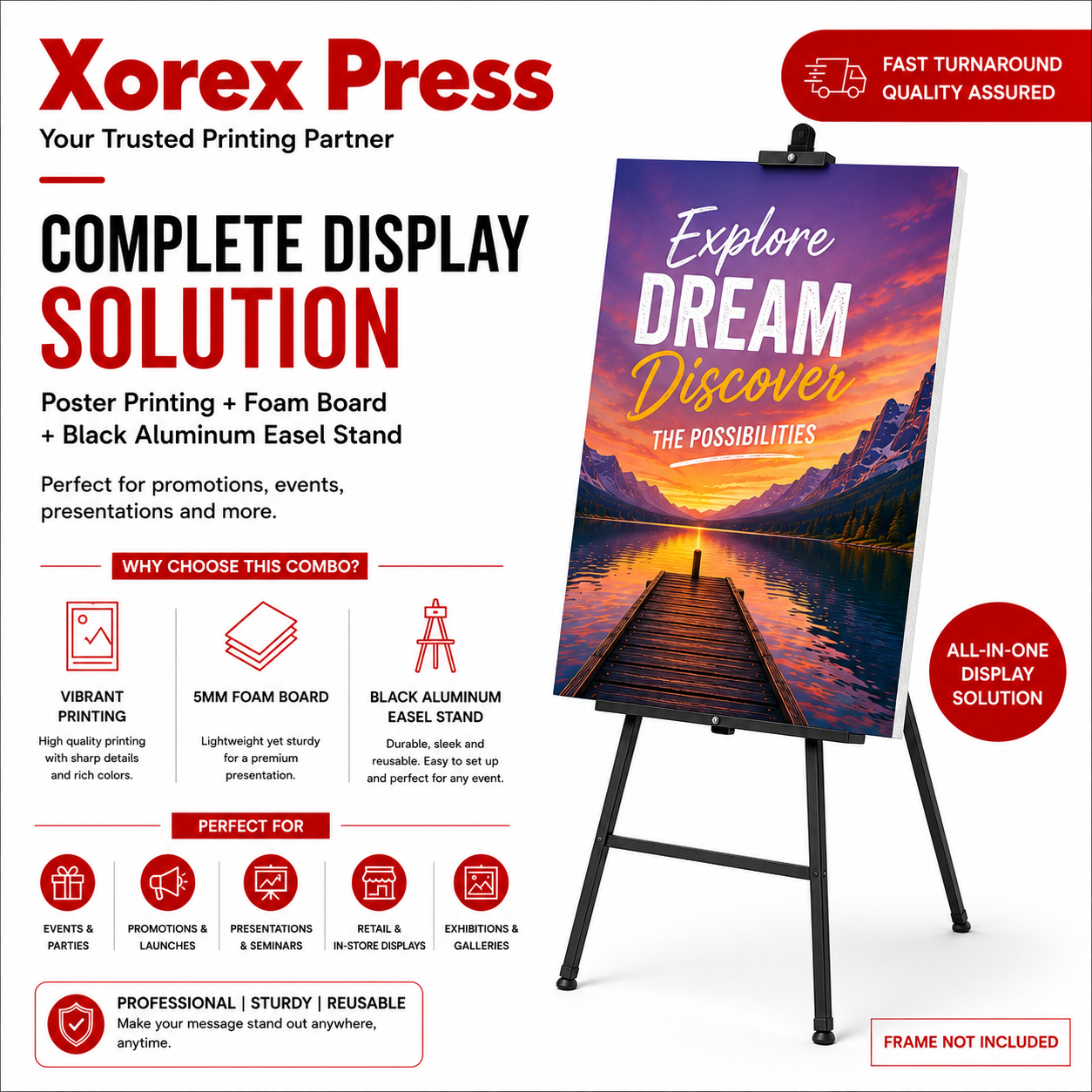 Easel Stand + A1 Poster