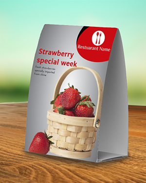 Table Tent Card Two Side